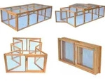 Freigehege Purzel natur faltbar 200 x 123 x 53 cm