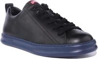 Camper Runner Four Herren Elastische Schn&uuml;rung Vollleder Turnschuhe Schwarz &ndash;