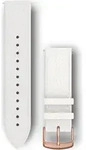Garmin Ersatzarmband 20mm Leder Weiss/Rosegold - Wei&szlig;