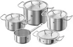 ZWILLING Topf Set Twin Classic 5 tlg mit Schmorpfanne Edelstahl 18/10 Silber...