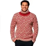 Devold Of Norway Svalbard Wool High Neck Pullover Rot L Mann Rot L - Rot - L