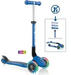 GLOBBER JUNIOR FOLDABLE LIGHTS &ndash; Tretroller, 120/80 mm, ABEC 5, 3-r&auml;drig,