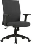 byLIVING B&uuml;rostuhl Rocket, Chefsessel mit Wippmechanik, Kunststoff schwarz, Webstoff