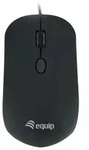 Equip Optische Maus USB Komfort Rechts-Linksh&auml;nder 1.8m sw - Schwarz