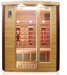 Dewello Infrarotkabine Infrarotsauna TORONTO 160cm x 110cm inkl.