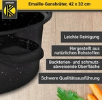 Karl Kr&uuml;ger G4208F Gansbr&auml;ter mit Tropfdeckel gesprenkelt, 42 cm, 10 l