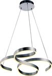 Trio Leuchten - Design H&auml;ngelampe I Pendellampe I Pendelleuchte Stahl I Silber I