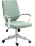 Vinsetto B&uuml;rostuhl Drehstuhl h&ouml;henverstellbarer ergonomisch Polyester Gr&uuml;n+Wei&szlig; -
