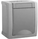 Panasonic Pacific Steckdose 90591008-DE IP54 grau FR-AP - Wei&szlig;
