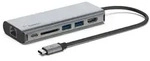 Belkin CONNECT USB-C 6-in-1 Multiport-Adapter AVC008btSGY - Schwarz/Grau