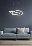 Reality Course LED Pendelleuchte 27W ⌀60cm dimmbar Wei&szlig; Matt tralweiss