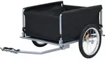vidaXL Fahrradanh&auml;nger Schwarz und Grau 65 kg - Grau