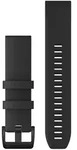 Garmin Ersatzarmband QuickFit 22mm - Silikon Schwarz/Schwarz - Schwarz