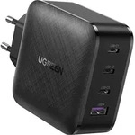 UGREEN USB-A+3xUSB-C 65W GaN Tech Fast Wall Charger EU Black - Schwarz