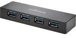 Kensington UH4000C - Hub - 4 x SuperSpeed USB 3.0 - Desktop - Schwarz