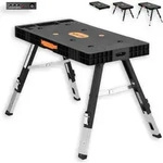 FUXTEC FX-WB, Tragbare Werkbank, Stahl, Kunststoff, Schwarz, Silber, Orange, 150 kg,
