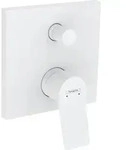 Hansgrohe Vivenis mattwei&szlig; Einhebel-Wannenmischer Unterputz, 75415700 - Wei&szlig;