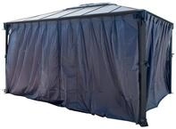 Palram - Canopia Polyester Vorh&auml;nge f&uuml;r Pavillon Martinique 4300 Grau