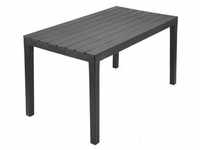 Rechteckiger Tisch für draußen. Farbe: schwarz 72x138x78cm ipae progarden