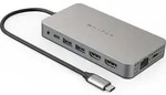 HYPER HDM1H, USB 3.2 Gen 1 (3.1 Gen 1) Type-C, 100 W, Edelstahl, MicroSD