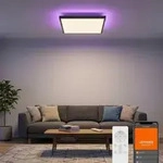 LEDVANCE SMART+ Planon Plus Backlight, Intelligente Deckenbeleuchtung, WLAN, Schwarz,