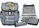 McNeill Mac2 Steel Schulranzen Set 5tlg. - Grau