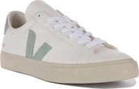 Veja Campo Frauen Schn&uuml;rung Chromefree Leder Turnschuhe Wei&szlig; Gr&uuml;n &ndash; 8