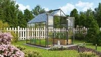 Vitavia Gew&auml;chshaus "Domus 6700" schwarz 6,7 m&sup2; 3 mm ESG