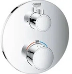 GROHE THM-Brausebatterie Grohtherm 24075 1 Abg&auml;nge FMS f&uuml;r 36500 rund chrom -