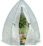 Westmann &Uuml;berwinterungszelt & Foliengew&auml;chshaus Olive Wei&szlig; 160x160x183 cm -...