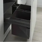 WESCO&reg; Pullboy Soft Comfort 360 K, Abfallsammelsystem, anthrazit 600 mm, 2 Eimer