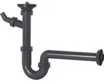 Cornat Rezyklat R&ouml;hren-Geruchsverschluss f&uuml;r Waschtische - 1 1/4 Zoll x 32 mm - Mit