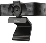 Trust Teza 4K Ultra HD Webcam, 3840x2160 mit 2 Mikrofonen und Autofokus, 30 FPS, USB