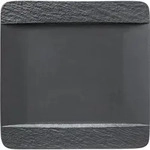 Villeroy & Boch Manufacture Rock 6er Set Speiseteller quadratisch schwarz 28cm -