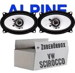 Lautsprecher - Alpine SXE-4625S - 4x6 Koax-System f&uuml;r VW Scirocco 1 + 2 - justSOUND