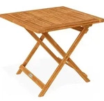 CASARIA&reg; Gartentisch Balkontisch Wetterfest Klappbar Holz 70x70cm 80kg Belastbarkeit
