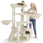 HAPPYPET Kratzbaum gro&szlig;e Katzen XXL JACOB - Katzenbaum Deckenhoch, Stabil und Massiv