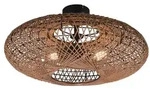 TRIO Leuchten Serie Hedda - Deckenleuchte Sisal - Durchmesser ca. 52 cm - Bronze
