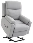 HOMCOM Elektrischer Aufstehsessel Sessel mit Aufstehhilfe f&uuml;r Senior Grau -...
