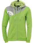 Kempa Core 2.0 Hoodie Hope Green / Dark Grey Melange L - Gr&uuml;n - L