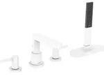 hansgrohe Finoris 4-Loch Wannenrandarmatur mit Schlauchbox, Ausladung 152mm, 76444700