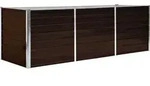 vidaXL Garten-Hochbeet Braun 240 x 80 x 77 cm Verzinkter Stahl - Braun