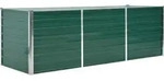 vidaXL Garten-Hochbeet Verzinkter Stahl 240x80x77 cm Gr&uuml;n - Gr&uuml;n