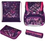 Herlitz Schulranzen Loop Plus Butterflies - Lila