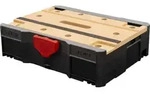 STIER Systainer T-LOC MFT BLACK-Edition, 396x296x105mm, mobile Werkbank, Spanntisch,