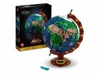 LEGO 21332 Ideas Globus Set für Erwachsene, 3D Weltkugel zum Basteln, Vintage Modell