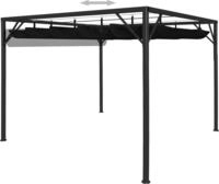 vidaXL Gartenpavillon mit ausziehbarem Dach 3&times;3 m Anthrazit