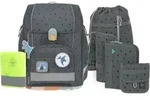 L&auml;ssig Boxy Unique Speckles anthracite 7tlg.Schulranzenset 1205015267 - Dunkelgrau