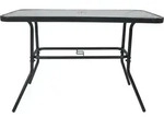 VCM Gartentisch aus Glas und Metall | Esstisch | Ma&szlig;e ca. H. 70 x B. 110 x T. 55 cm