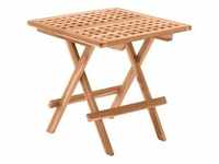 Möbilia Gartentisch quadratisch 50 cm aus Teak Holz | klappbar | B 50 x T 50 x...
